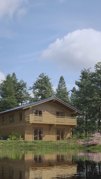 Chalet by Pond