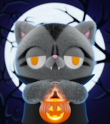 Halloween cat