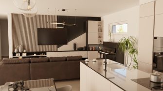 Living room space design