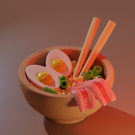 Ramen 3d model ♥️