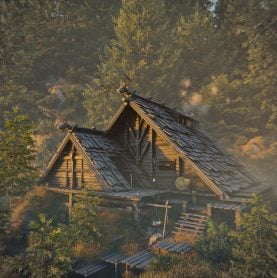 Viking hunting hut - fantasy style
