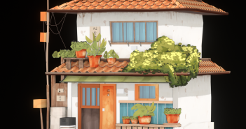 Timelapse: Stylized Low Poly House