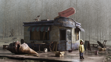 Abandoned Ice cream shop