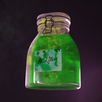Acid Collected From Acid Flies