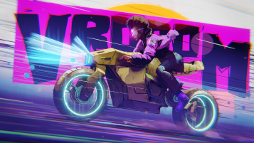 Biker Stylized render