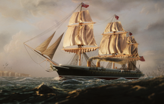 HMS Warrior at sea