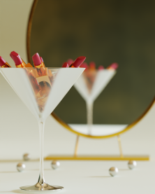 Lipstick martini