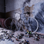 Lost bicycle in Abandoned Corridor