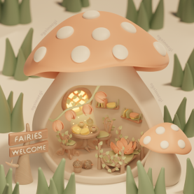 Mushroom House | Blender
