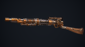 Steampunk Rifle and Lantern