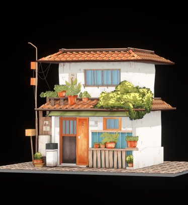 Stylized Low Poly House