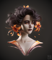 Tiger lily 3D