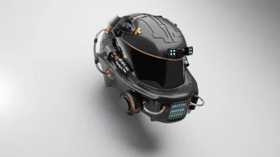 Black helmet